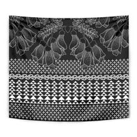 Black Taniko Kowhaiwhai Tukutuku Motif Tapestry