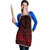Red Taniko Kowhaiwhai Tukutuku Motif Apron - Polynesian Pride
