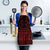 Red Taniko Kowhaiwhai Tukutuku Motif Apron - Polynesian Pride