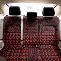 Red Taniko Kowhaiwhai Tukutuku Motif Back Car Seat Cover