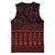 Red Taniko Kowhaiwhai Tukutuku Motif Basketball Jersey - Polynesian Pride