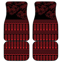 Red Taniko Kowhaiwhai Tukutuku Motif Car Mats