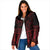 Red Taniko Kowhaiwhai Tukutuku Motif Padded Jacket - Polynesian Pride