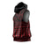 Red Taniko Kowhaiwhai Tukutuku Motif Sleeveless Hoodie - Polynesian Pride