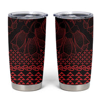 Red Taniko Kowhaiwhai Tukutuku Motif Tumbler Cup
