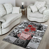 ANZAC Day Gallipoli Campaign Area Rug To The End They Remain