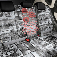 ANZAC Day Gallipoli Campaign Back Car Seat Cover To The End They Remain