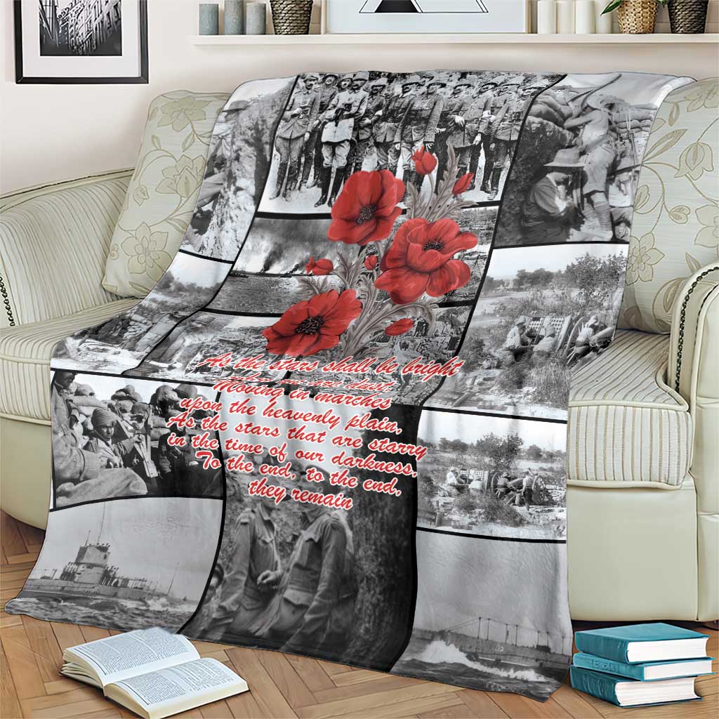 ANZAC Day Gallipoli Campaign Blanket To The End They Remain