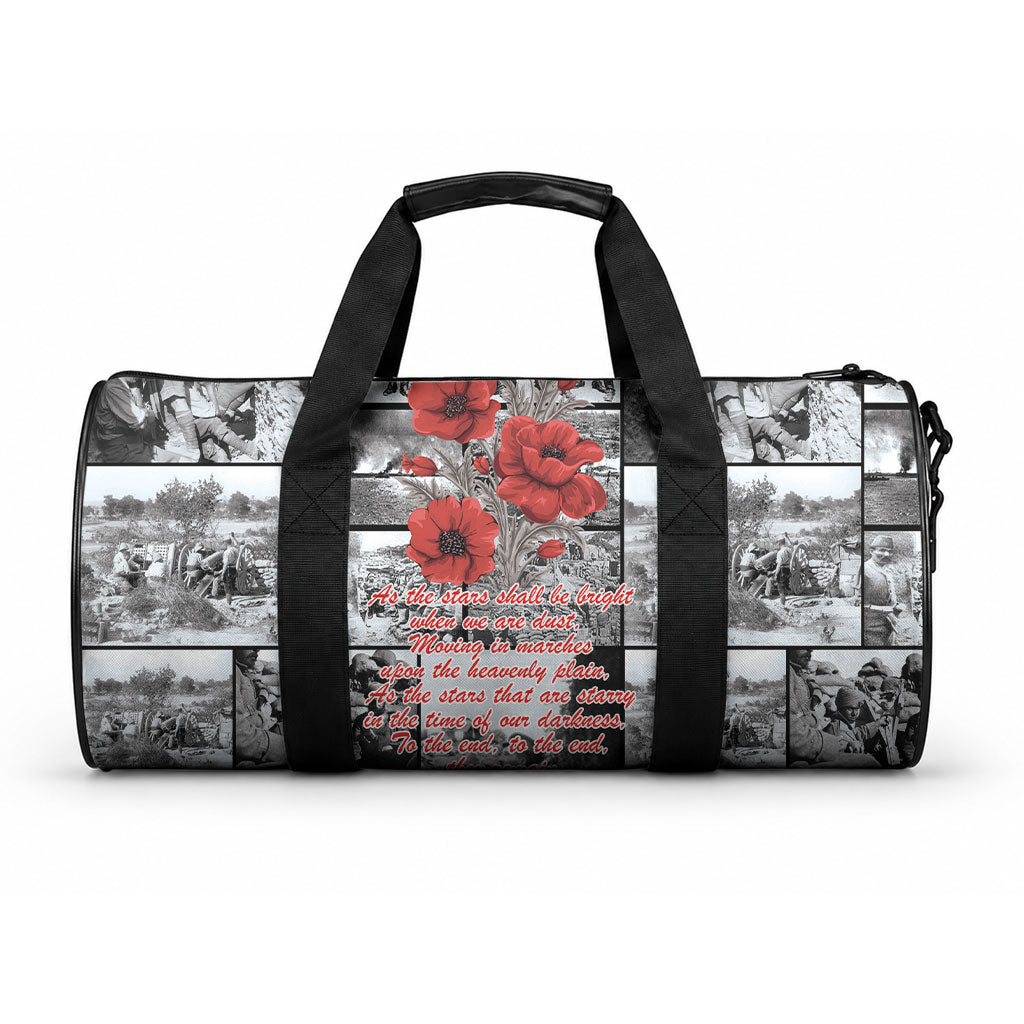 ANZAC Day Gallipoli Campaign Duffle Bag To The End They Remain LT9 One size Black - Polynesian Pride