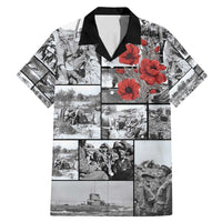 ANZAC Day Gallipoli Campaign Family Matching Mermaid Dress and Hawaiian Shirt To The End They Remain LT9 Dad's Shirt - Short Sleeve Black - Polynesian Pride