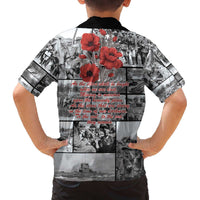 ANZAC Day Gallipoli Campaign Family Matching Off The Shoulder Long Sleeve Dress and Hawaiian Shirt To The End They Remain LT9 - Polynesian Pride