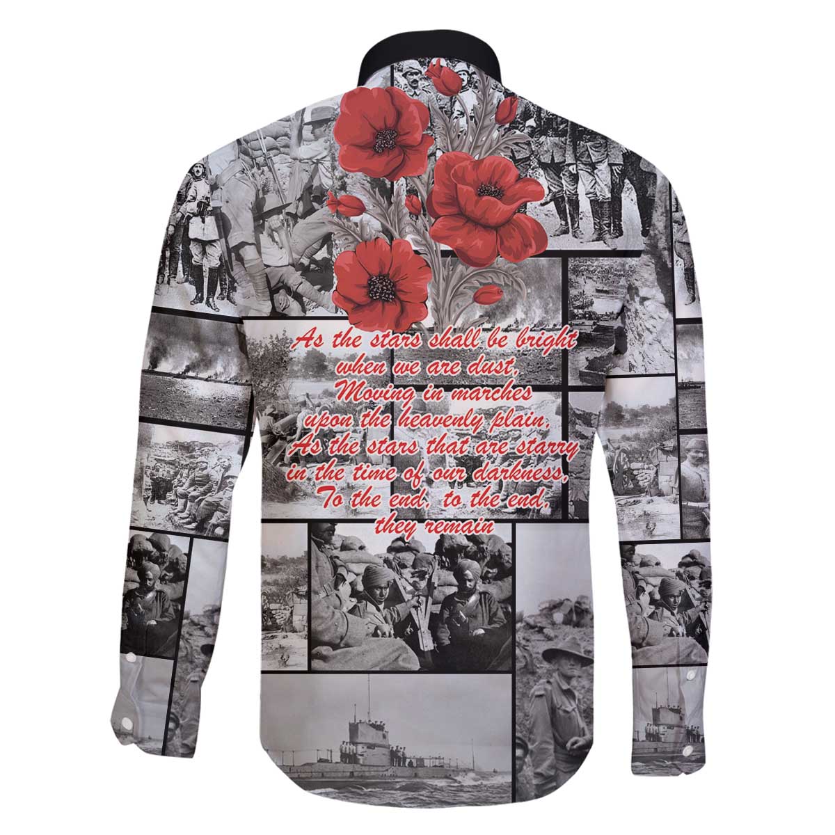 ANZAC Day Gallipoli Campaign Family Matching Off The Shoulder Long Sleeve Dress and Hawaiian Shirt To The End They Remain LT9 - Polynesian Pride