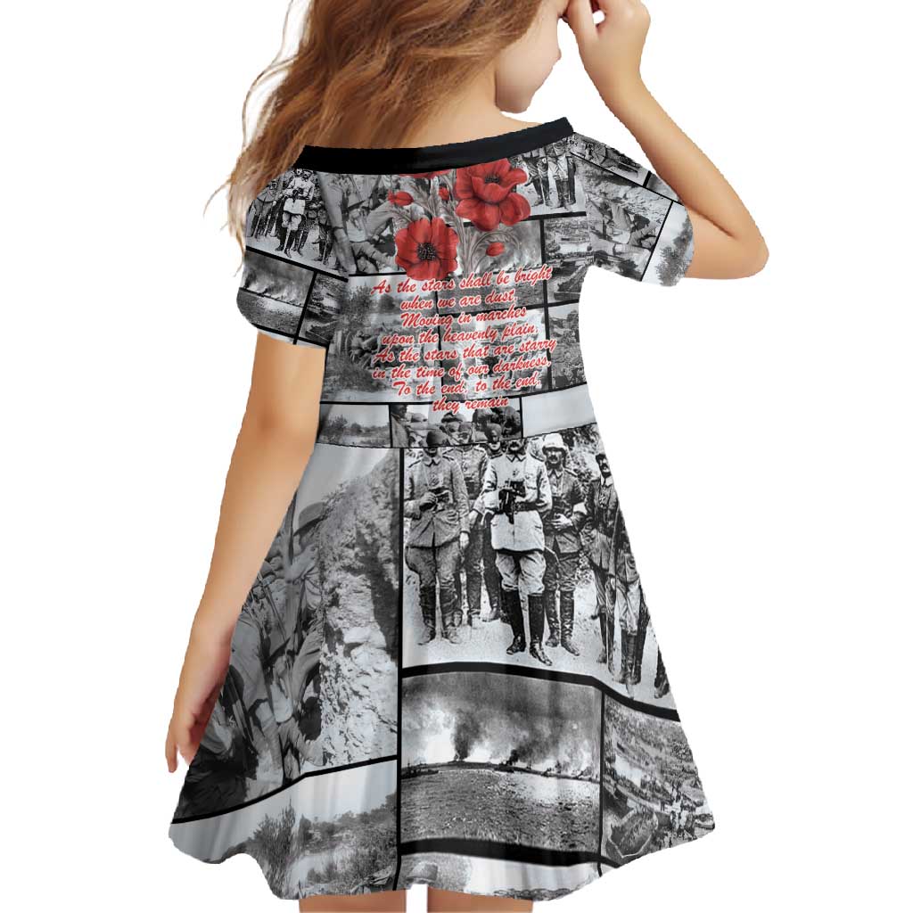 ANZAC Day Gallipoli Campaign Family Matching Short Sleeve Bodycon Dress and Hawaiian Shirt To The End They Remain LT9 - Polynesian Pride