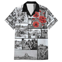 ANZAC Day Gallipoli Campaign Family Matching Short Sleeve Bodycon Dress and Hawaiian Shirt To The End They Remain LT9 Dad's Shirt - Short Sleeve Black - Polynesian Pride