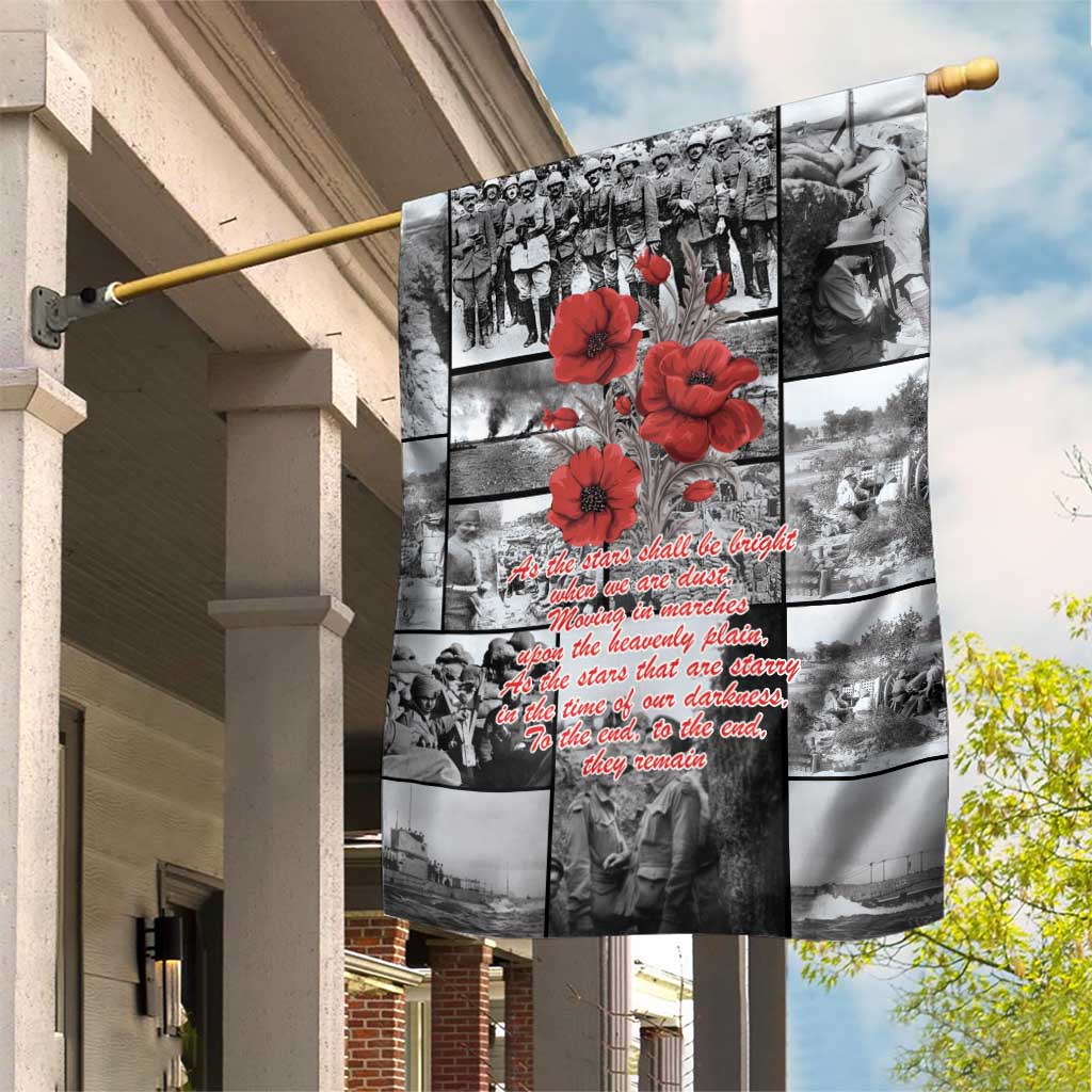 ANZAC Day Gallipoli Campaign Garden Flag To The End They Remain