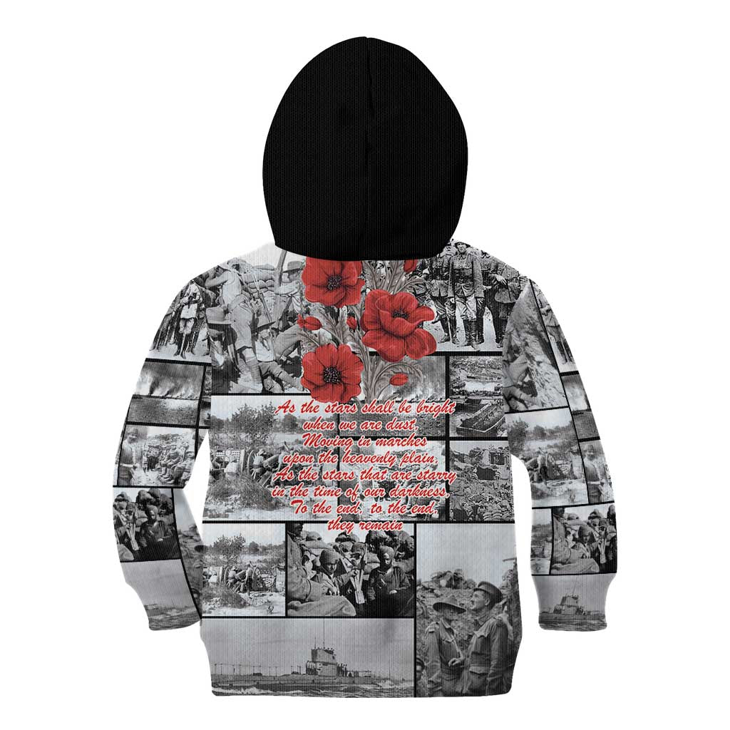 ANZAC Day Gallipoli Campaign Kid Hoodie To The End They Remain