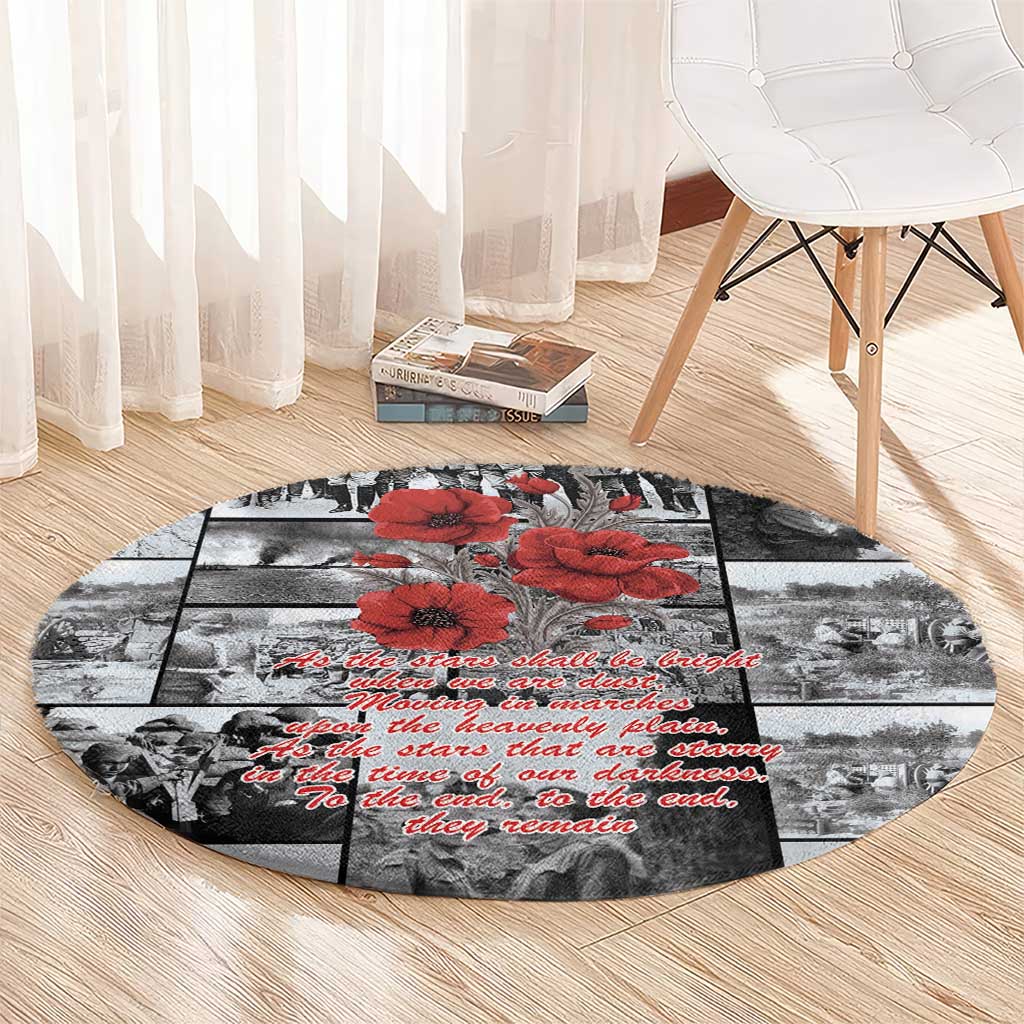 ANZAC Day Gallipoli Campaign Round Carpet To The End They Remain