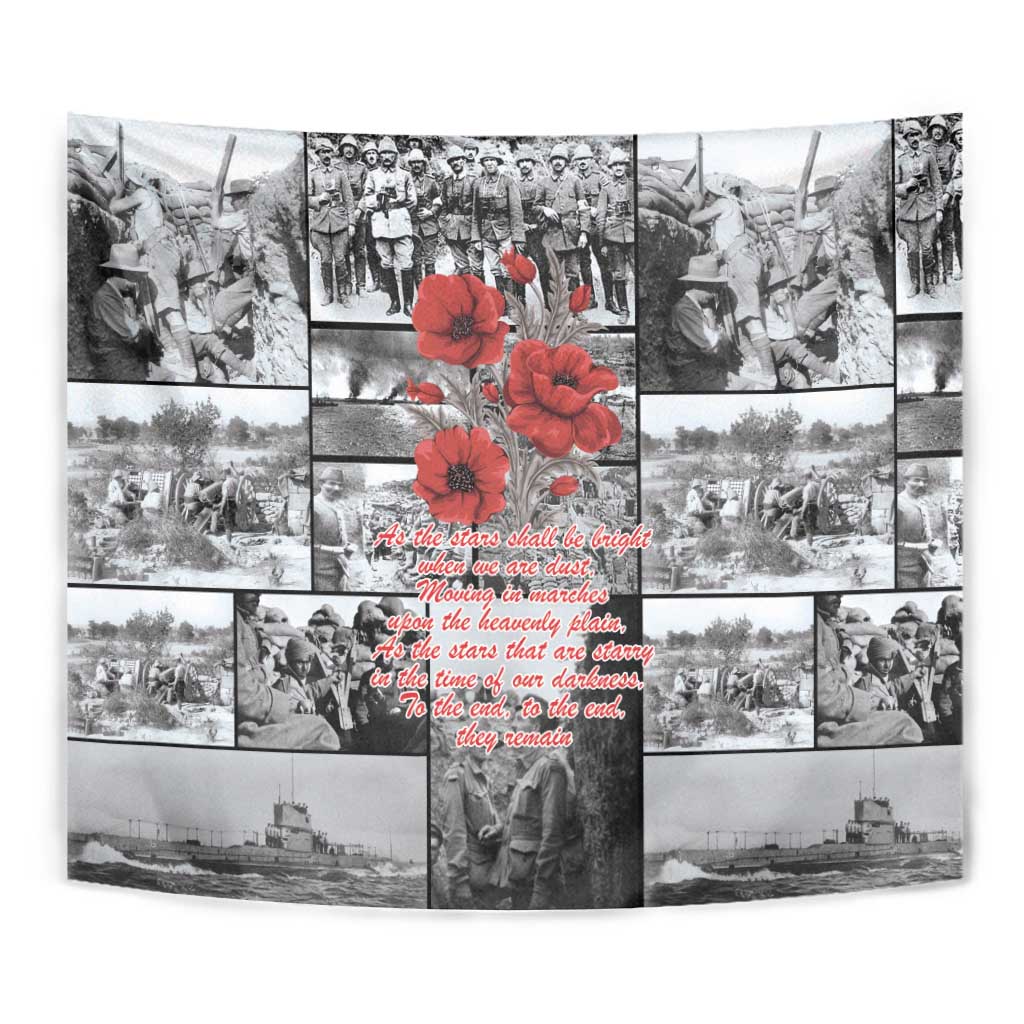 ANZAC Day Gallipoli Campaign Tapestry To The End They Remain