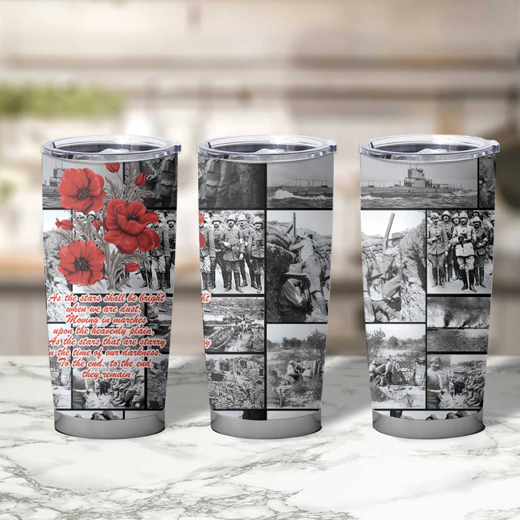 ANZAC Day Gallipoli Campaign Tumbler Cup To The End They Remain