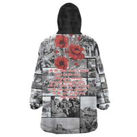 ANZAC Day Gallipoli Campaign Wearable Blanket Hoodie To The End They Remain
