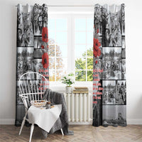 ANZAC Day Gallipoli Campaign Window Curtain To The End They Remain