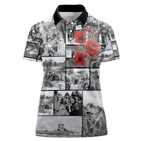 ANZAC Day Gallipoli Campaign Women Polo Shirt To The End They Remain