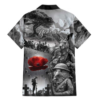Black ANZAC Day The Battle of Lone Pine Family Matching Mermaid Dress and Hawaiian Shirt Kiwi-Kangaroo Soldier Lest We Forget LT9 - Polynesian Pride