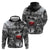 Black ANZAC Day The Battle of Lone Pine Hoodie Kiwi-Kangaroo Soldier Lest We Forget