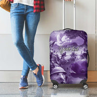 Purple ANZAC Day The Battle of Lone Pine Luggage Cover Kiwi-Kangaroo Soldier Lest We Forget