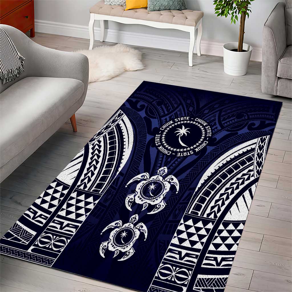 FSM Chuuk States Area Rug Micronesia Six 9 One Polynesian Tribal Pattern