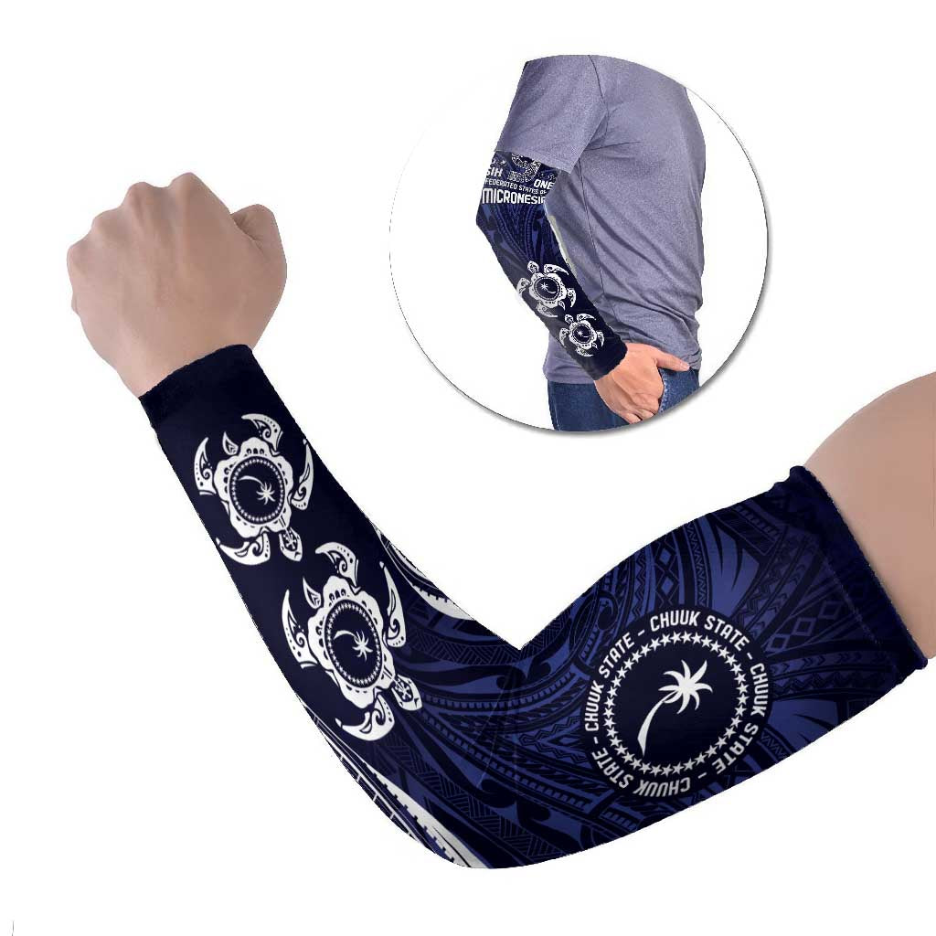 FSM Chuuk States Arm Sleeves Micronesia Six 9 One Polynesian Tribal Pattern - Polynesian Pride