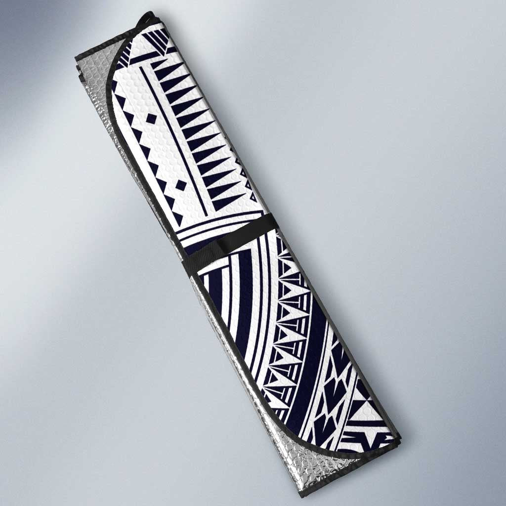 FSM Chuuk States Auto Sun Shade Micronesia Six 9 One Polynesian Tribal Pattern - Polynesian Pride