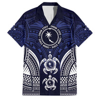 FSM Chuuk States Family Matching Off Shoulder Maxi Dress and Hawaiian Shirt Micronesia Six 9 One Polynesian Tribal Pattern