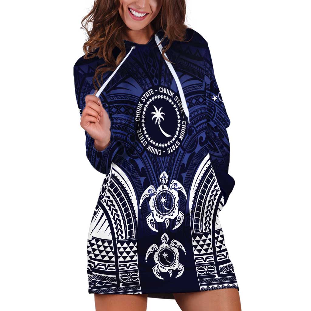FSM Chuuk States Hoodie Dress Micronesia Six 9 One Polynesian Tribal Pattern