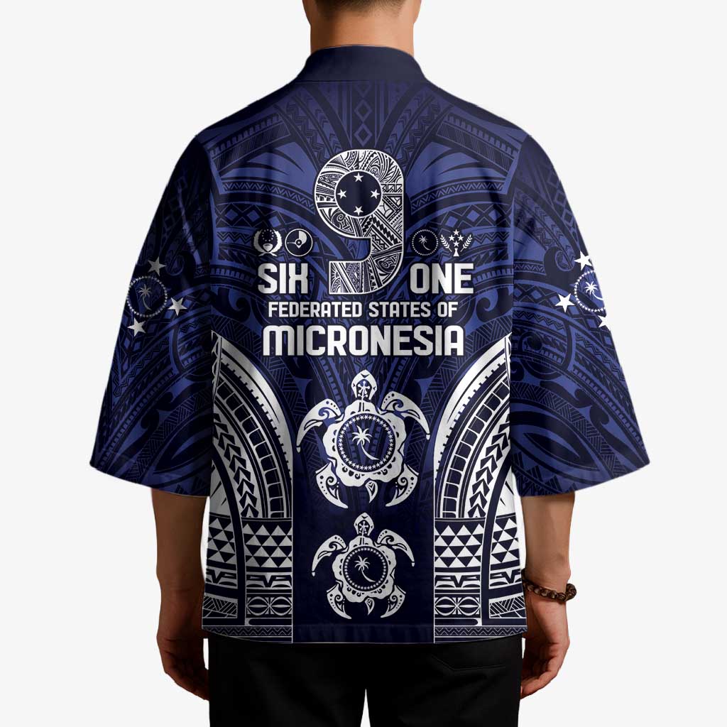 FSM Chuuk States Kimono Micronesia Six 9 One Polynesian Tribal Pattern - Polynesian Pride