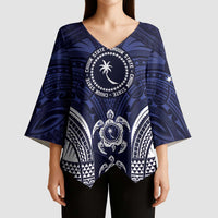 FSM Chuuk States Kimono Sleeve Blouse Micronesia Six 9 One Polynesian Tribal Pattern - Polynesian Pride