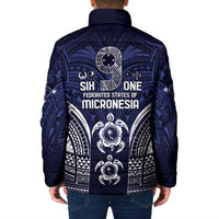 FSM Chuuk States Padded Jacket Micronesia Six 9 One Polynesian Tribal Pattern - Polynesian Pride