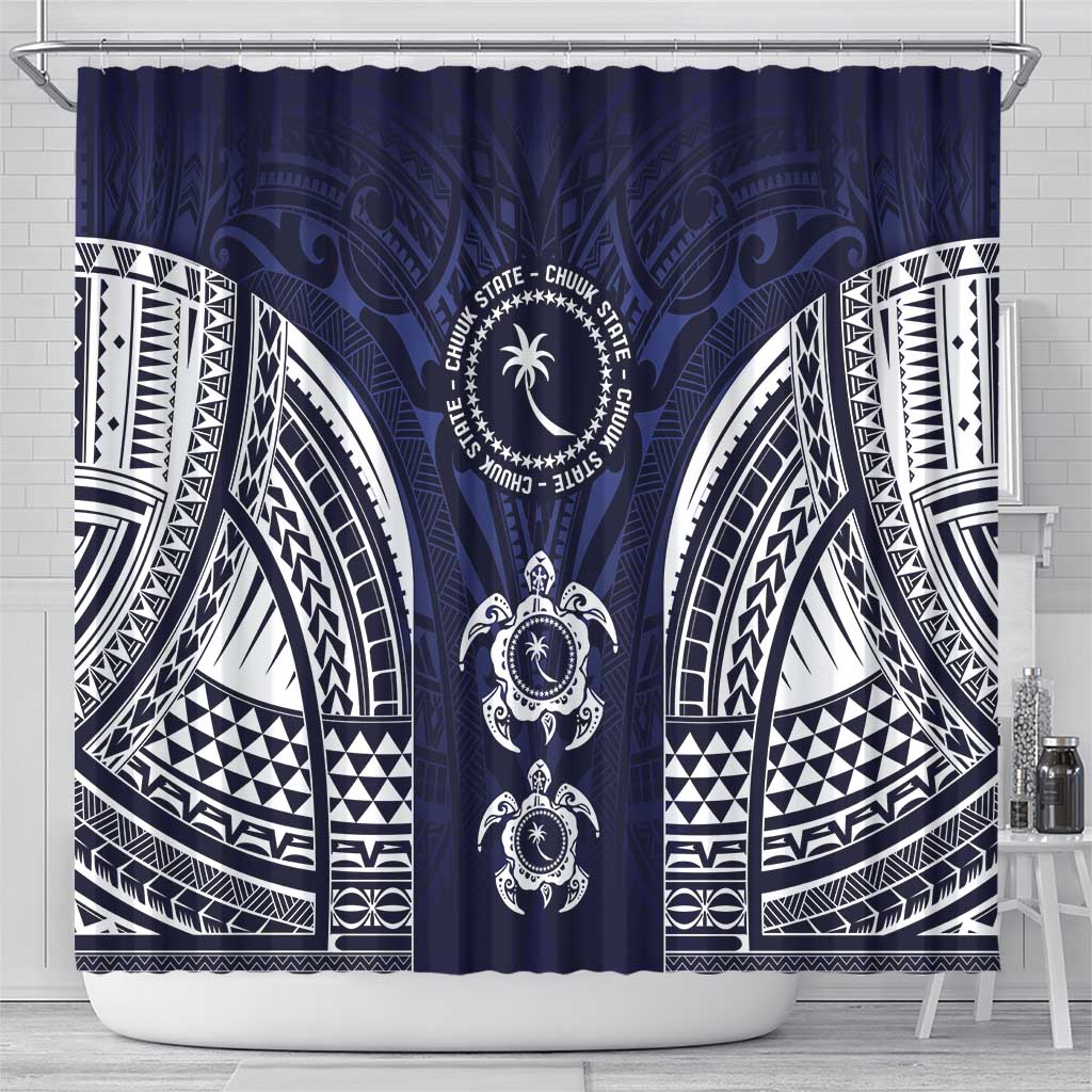FSM Chuuk States Shower Curtain Micronesia Six 9 One Polynesian Tribal Pattern LT9 - Polynesian Pride