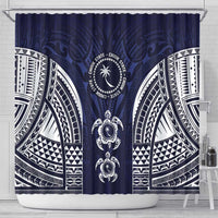 FSM Chuuk States Shower Curtain Micronesia Six 9 One Polynesian Tribal Pattern LT9 - Polynesian Pride