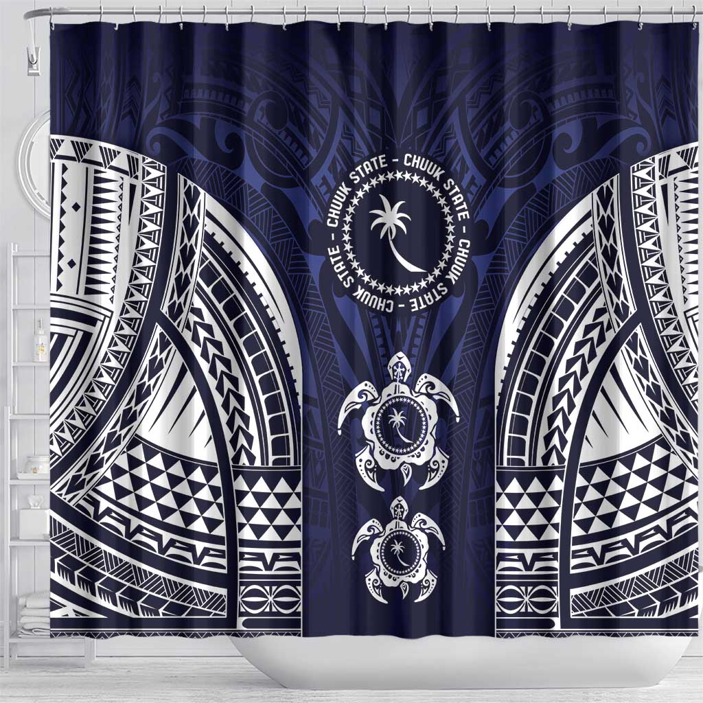 FSM Chuuk States Shower Curtain Micronesia Six 9 One Polynesian Tribal Pattern LT9 - Polynesian Pride