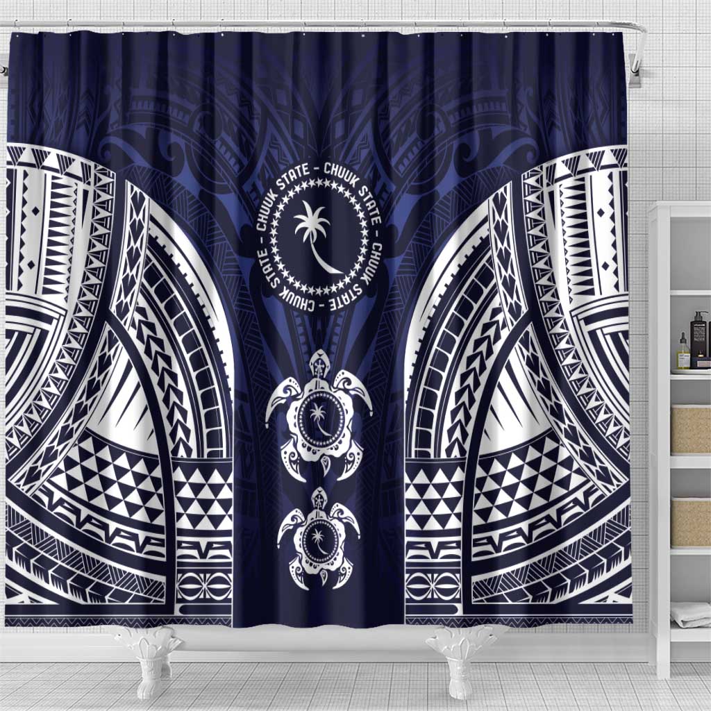 FSM Chuuk States Shower Curtain Micronesia Six 9 One Polynesian Tribal Pattern LT9 - Polynesian Pride