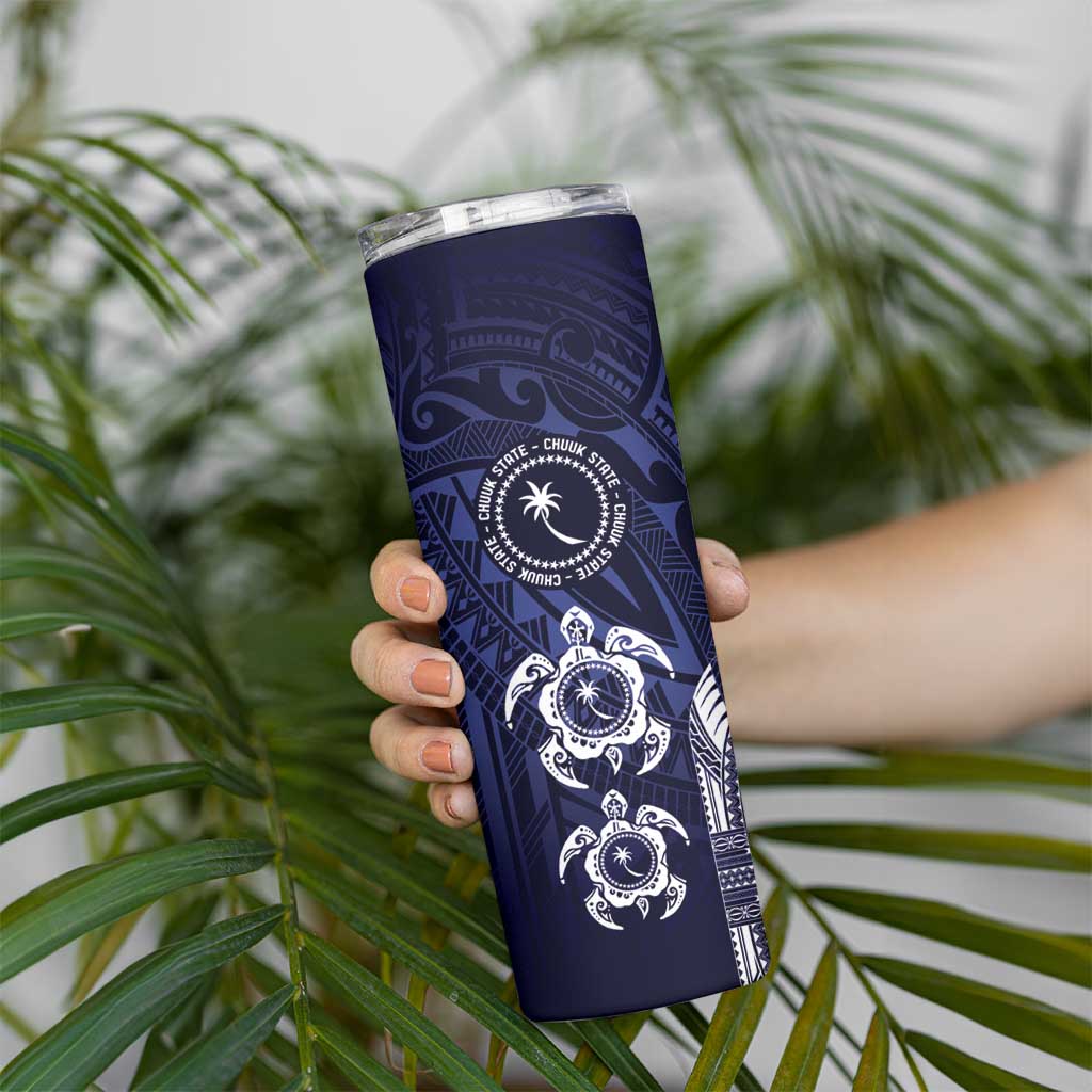 FSM Chuuk States Skinny Tumbler Micronesia Six 9 One Polynesian Tribal Pattern