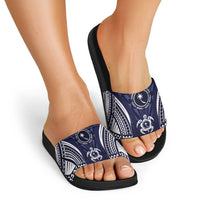 FSM Chuuk States Slide Sandals Micronesia Six 9 One Polynesian Tribal Pattern - Polynesian Pride