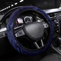 FSM Chuuk States Steering Wheel Cover Micronesia Six 9 One Polynesian Tribal Pattern