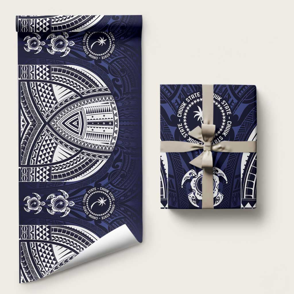 FSM Chuuk States Wrapping Paper Micronesia Six 9 One Polynesian Tribal Pattern - Polynesian Pride
