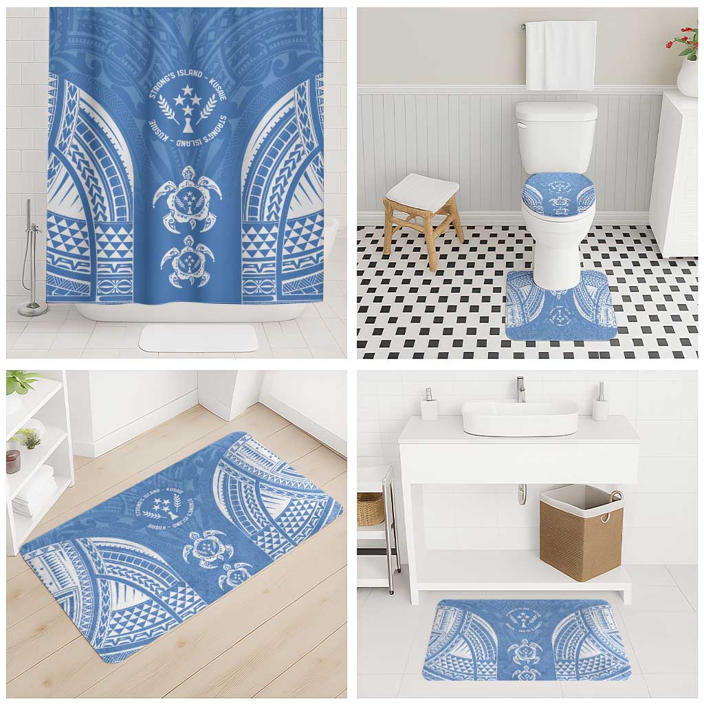 FSM Kosrae States Bathroom Set Micronesia Six 9 One Polynesian Tribal Pattern - Polynesian Pride