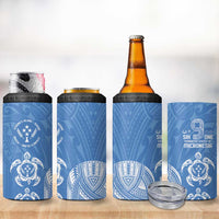 FSM Kosrae States 4 in 1 Can Cooler Tumbler Micronesia Six 9 One Polynesian Tribal Pattern