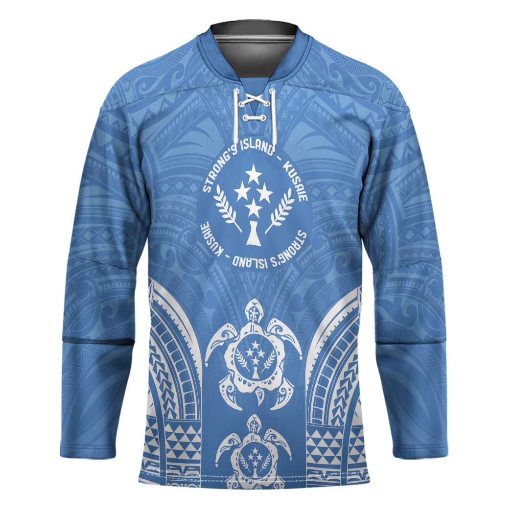 FSM Kosrae States Hockey Jersey Micronesia Six 9 One Polynesian Tribal Pattern - Polynesian Pride