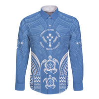 FSM Kosrae States Long Sleeve Button Shirt Micronesia Six 9 One Polynesian Tribal Pattern