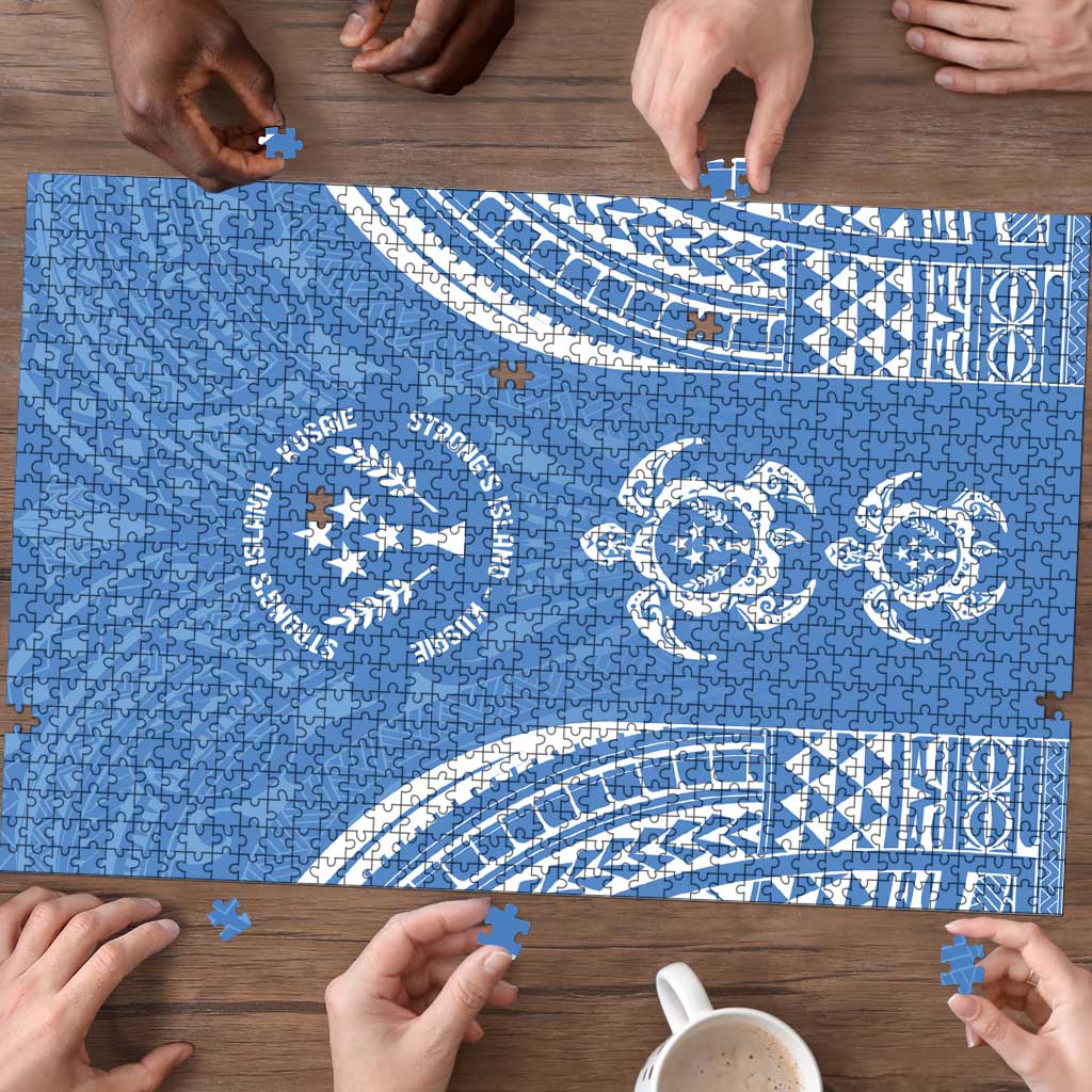 FSM Kosrae States Puzzle Micronesia Six 9 One Polynesian Tribal Pattern - Polynesian Pride